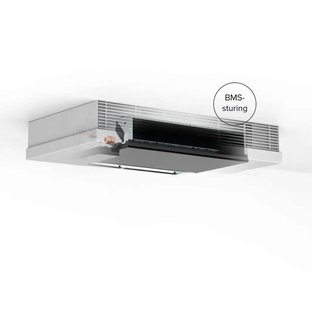 Jaga - Briza 12 Plafondmodel - BMS 0-10V regeling - 4 Pijps - 410x750mm - 1336 Watt - Zandstraalgrijs